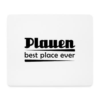 Plauen - Stadt best place ever - Mousepad (Querformat) - Weiß - Vorne