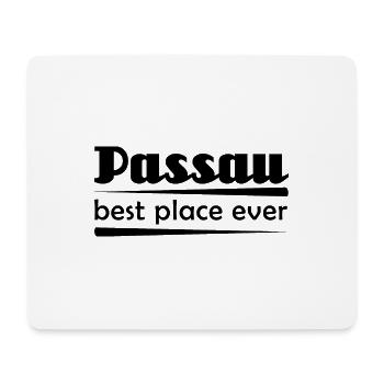 Passau - Stadt best place ever - Mousepad (Querformat) - Weiß - Vorne