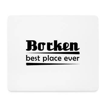 Borken - Stadt best place ever - Mousepad (Querformat) - Weiß - Vorne