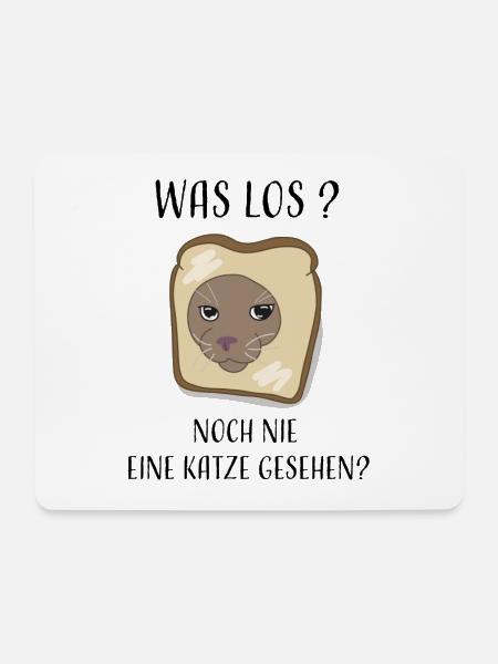 Noch nie eine Katze gesehen ? - Mousepad (Querformat) - Weiß