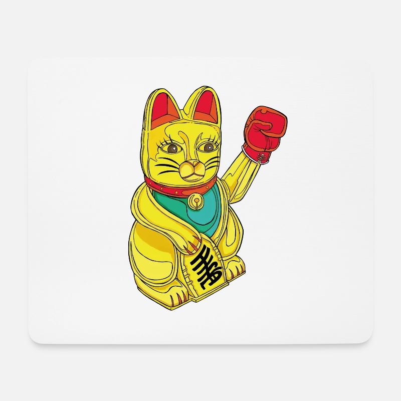 BOXKATZE - Mousepad (Querformat) - Weiß