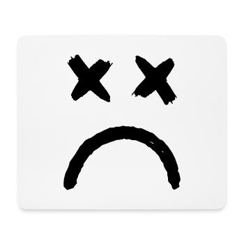 Smiley Crossed Eyed Sad Smiley - Mouse Pad (horizontal) - white - Front