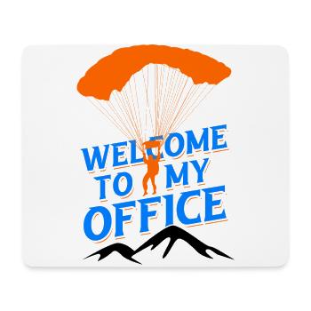 Welcome To My Office Paraglider Paragliding Parach - Mousepad (Querformat) - Weiß - Vorne