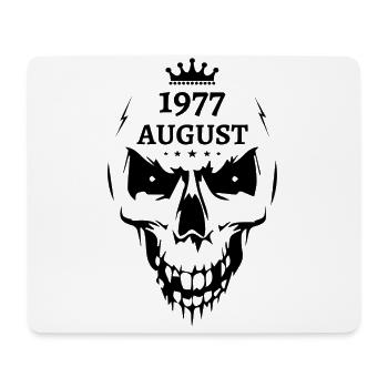 August 1977 Totenkopf - Mousepad (Querformat) - Weiß - Vorne