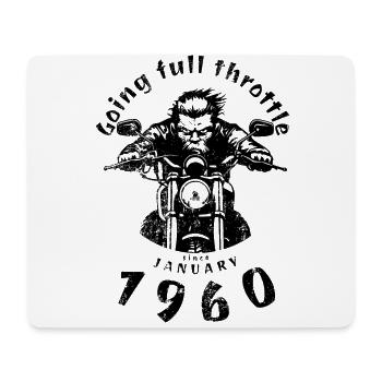 65. Geburtstag Tourne à plein régime depuis 01/1960 - Tapis de souris (format paysage) - blanc - Devant