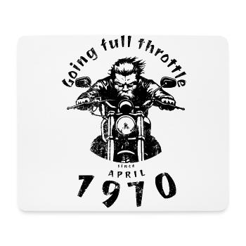 55. Geburtstag Going full throttle since 04/1970 - Mousepad (Querformat) - Weiß - Vorne