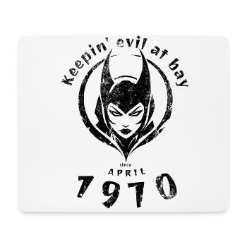 55. Geburtstag Keepin evil at bay since 04/1970 - Mouse Pad (horizontal) - white - Front