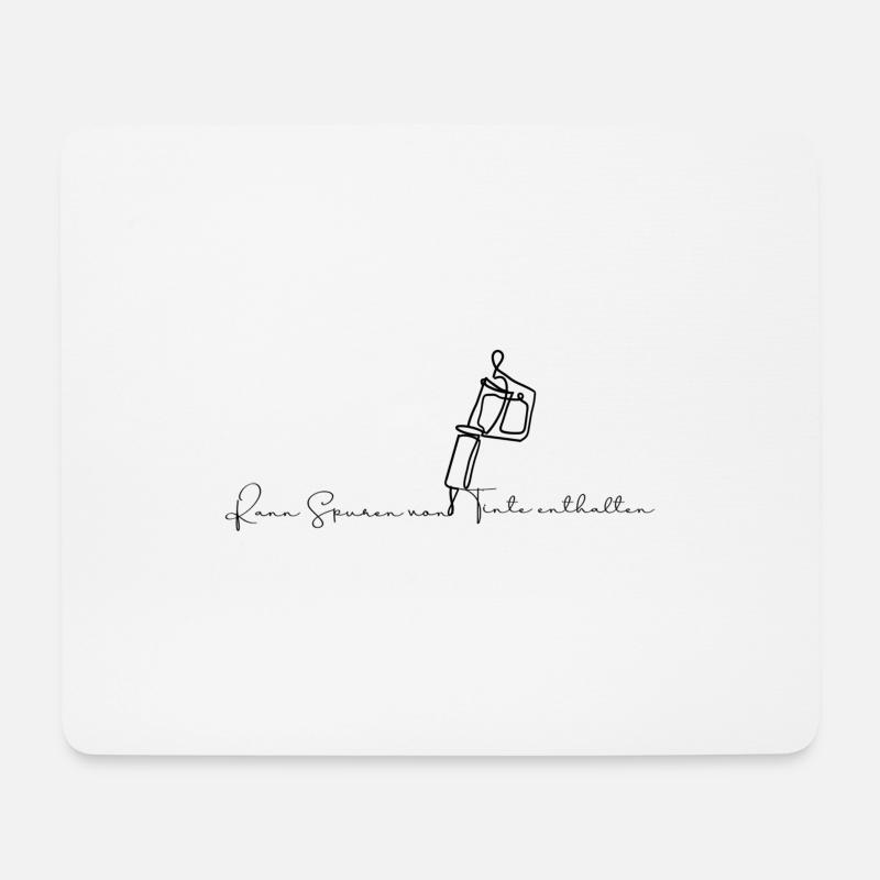 Tattoo Tinte - Mousepad (Querformat) - Weiß