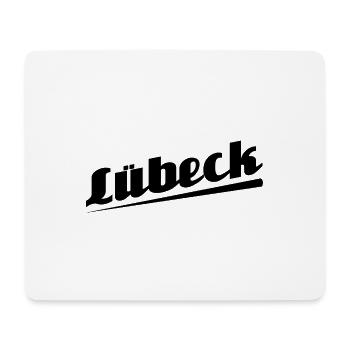 Lübeck - Textdesign mit Stadtnamen - Mousepad (Querformat) - Weiß - Vorne