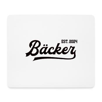 Bäcker 2024 Beruf Bäckerei Lehre Lehrling Konditor - Mousepad (Querformat) - Weiß - Vorne