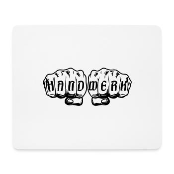 Handwerk Faust Normal - Mousepad (Querformat) - Weiß - Vorne