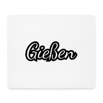 Gießen - Textdesign mit Stadtnamen - Mousepad (Querformat) - Weiß - Vorne