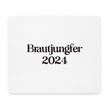 Hochzeit Brautjungfer 2024 Junggesellinnenabschied - Mousepad (Querformat) - Weiß - Vorne