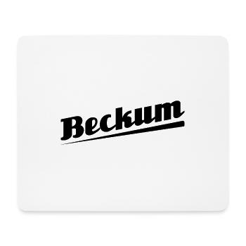 Beckum - Textdesign mit Stadtnamen - Mousepad (Querformat) - Weiß - Vorne