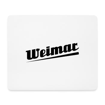 Weimar - Textdesign mit Stadtnamen - Mousepad (Querformat) - Weiß - Vorne