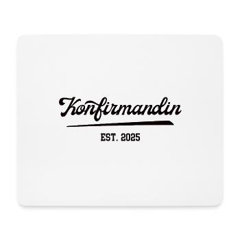 Konfirmandin 2025 Konfirmation Konfi Konfirmanden - Mousepad (Querformat) - Weiß - Vorne