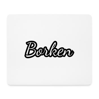 Borken - Textdesign mit Stadtnamen - Mousepad (Querformat) - Weiß - Vorne
