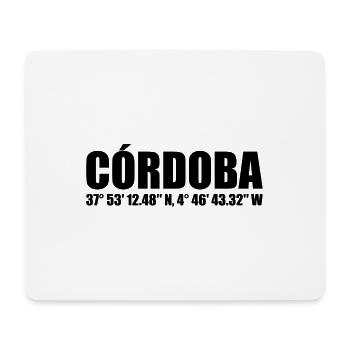 Córdoba Coordinates - Mouse Pad (horizontal) - white - Front