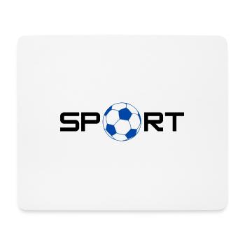Sport foot - Tapis de souris (format paysage) - blanc - Devant