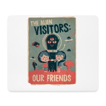 The alien visitors - Tapis de souris (format paysage) - blanc - Devant