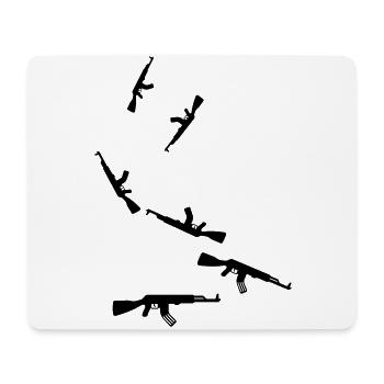 Rifle icon icon - Mouse Pad (horizontal) - white - Front