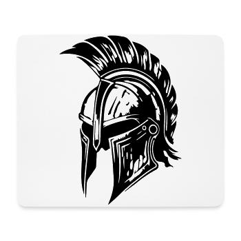 Spartaner Helm Gladiator Sparta - Mousepad (Querformat) - Weiß - Vorne