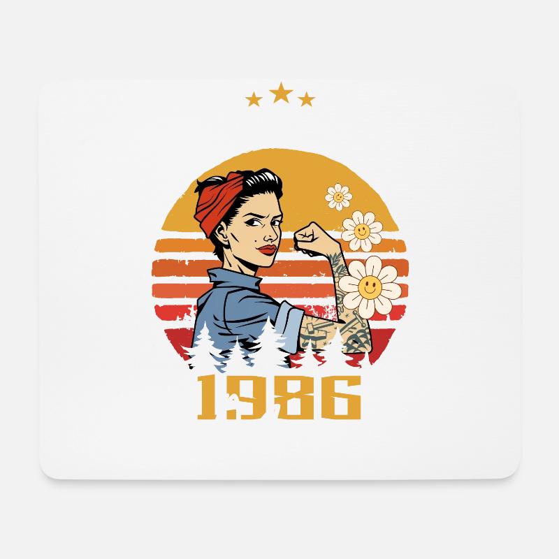 Legendär seit Mai 1986 - Mai 1986 Geburtstag 1986 - Mousepad (Querformat) - Weiß