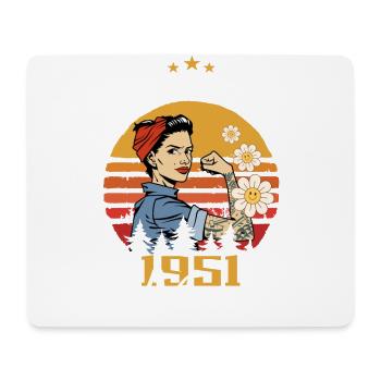 Legendär seit Mai 1951 - Mai 1951 Geburtstag 1951 - Mousepad (Querformat) - Weiß - Vorne