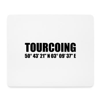 Coordonnées de tourcoing - Tapis de souris (format paysage) - blanc - Devant