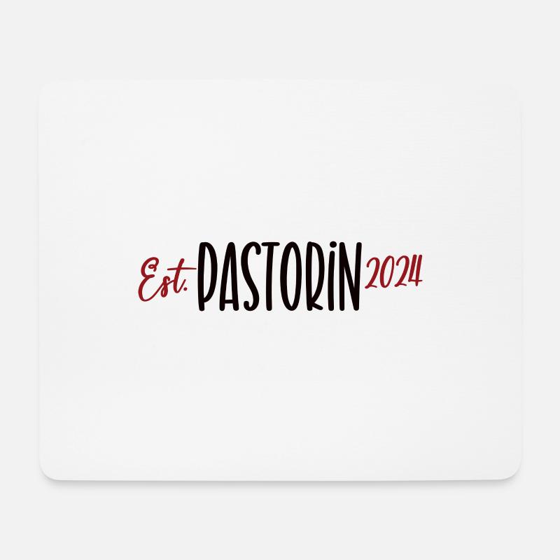 2024 Pastorin Dankeschön Arbeit Beruf Gemeinde - Mousepad (Querformat) - Weiß