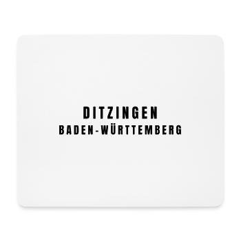 Ditzingen, Bade-Wurtemberg - Tapis de souris (format paysage) - blanc - Devant