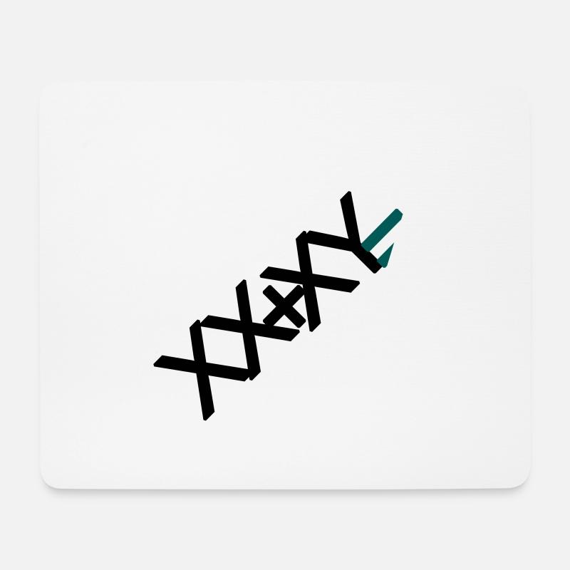 XX+XY - Mousepad (Querformat) - Weiß