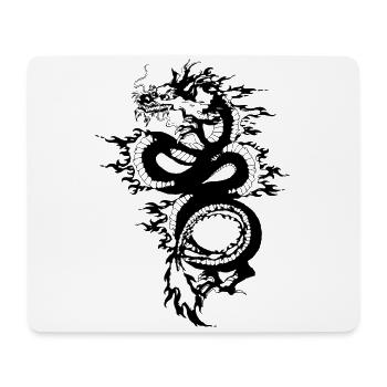 Dragon chinois - Tapis de souris (format paysage) - blanc - Devant