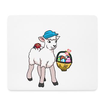 Sheep Sheep Lamb Easter Easter Eggs - Mouse Pad (horizontal) - white - Front