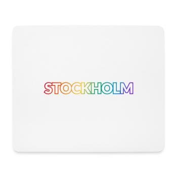 Stockholm Schweden Regenbogen LGBTQ Gay Pride - Mousepad (Querformat) - Weiß - Vorne