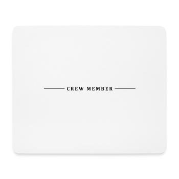 crew member - Tapis de souris (format paysage) - blanc - Devant