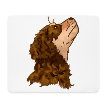 Cute dog - Mouse Pad (horizontal) - white - Front