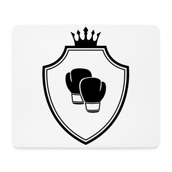 Boxhandschuhe Wappen - Mousepad (Querformat) - Weiß - Vorne