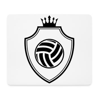 Volleyball Wappen - Mousepad (Querformat) - Weiß - Vorne