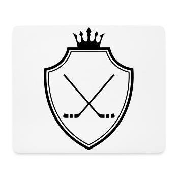 Bâtons de hockey sur glace - Tapis de souris (format paysage) - blanc - Devant
