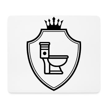 WC Toilet Coat of Arms - Mouse Pad (horizontal) - white - Front