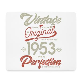 1953 anniversaire vintage 70 ans - Tapis de souris (format paysage) - blanc - Devant