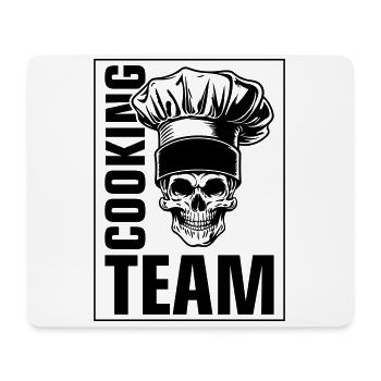 Skelett Cooking Team - Mousepad (Querformat) - Weiß - Vorne