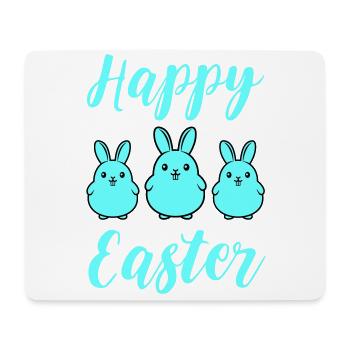 Frohe Ostern Hasen - Mousepad (Querformat) - Weiß - Vorne