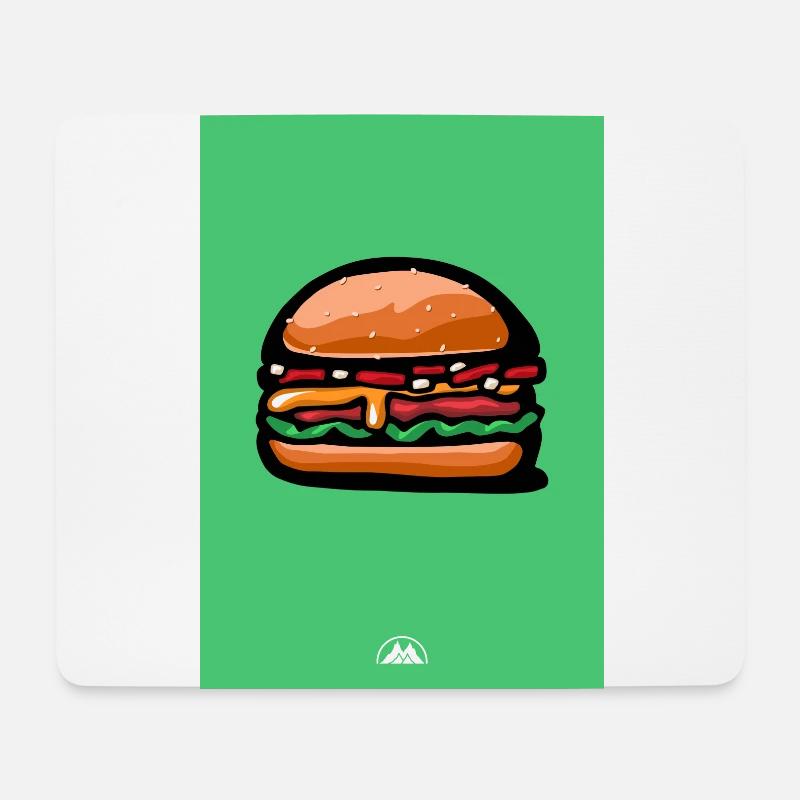 Cheeseburger - Mousepad (Querformat) - Weiß