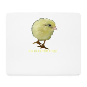 Herz fuer tiere - Mousepad (Querformat) - Weiß - Vorne
