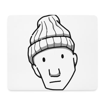 Komischer Typ - Mousepad (Querformat) - Weiß - Vorne