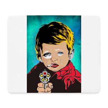 The Crying Boy - Mousepad (Querformat) - Weiß - Vorne
