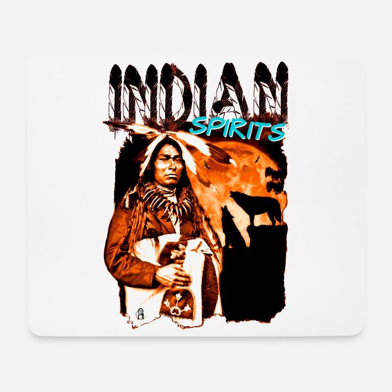 INDIAN SPIRITS 2 - Mousepad (Querformat) - Weiß