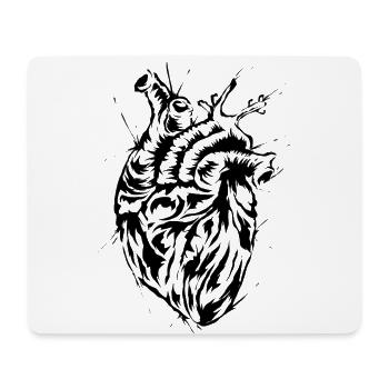 Anatomical heart - Mouse Pad (horizontal) - white - Front